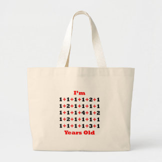 39 jaar oud Blk Red Grote Tote Bag