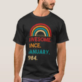 39 jaar oud Geweldige sinds januari 1984 39e geboo T-shirt (Voorkant)