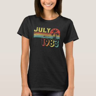 39 jaar oud Geweldige sinds juli 1983 39e verjaard T-shirt