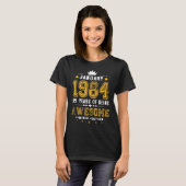 39 jaar oud januari 1984 39e t-shirt (Voorkant volledig)