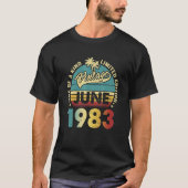 39 Jaar Oud  Juni 1983 39e B Dag T-shirt (Voorkant)