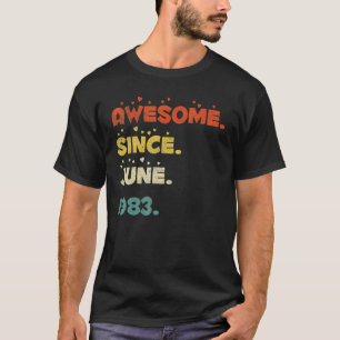 39 Jaar Oud Juni 1983 T-shirt
