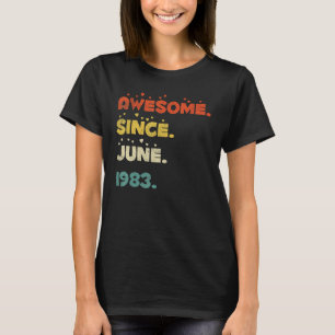 39 Jaar Oud Juni 1983 T-shirt