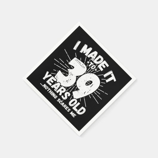 39 Jaar Oud Sarcastisch Meme Grappig 39e Verjaarda Servet (Hoek)