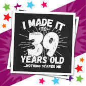 39 Jaar Oud Sarcastisch Meme Grappig 39e Verjaarda Servet