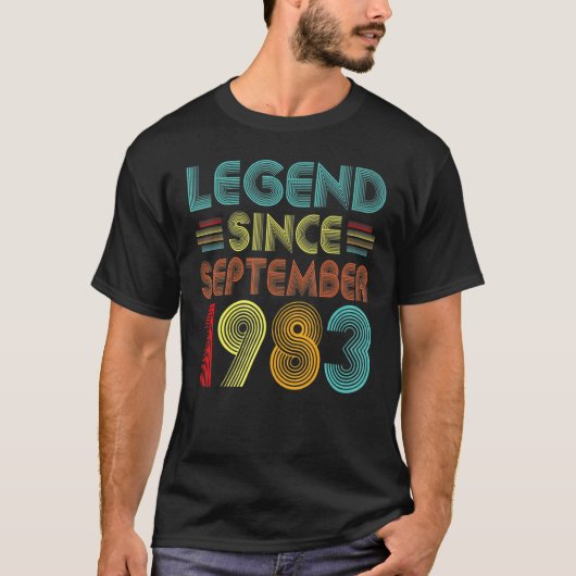39 jaar oude legenda sinds september 1983 49e herz t-shirt (Voorkant)