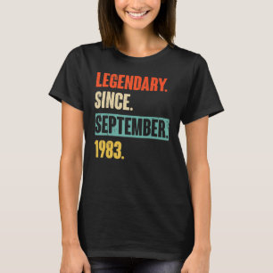 39 jaar oude legenda sinds september 1983 49e herz t-shirt