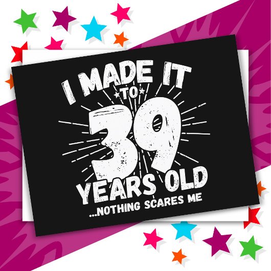 39 Jaar Oude Sarcastische Meme Grappige 39e Verjaa Briefkaart