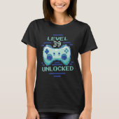 39 jaar oude variabele 'Birthday Gamer Level' Unlo T-shirt (Voorkant)