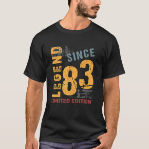 39 jaar oude Vintage 1983 39e verjaardag T-shirt