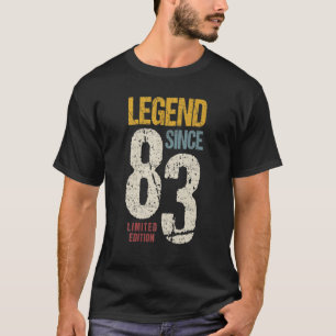 39 jaar oude Vintage 1983 39e verjaardag T-shirt