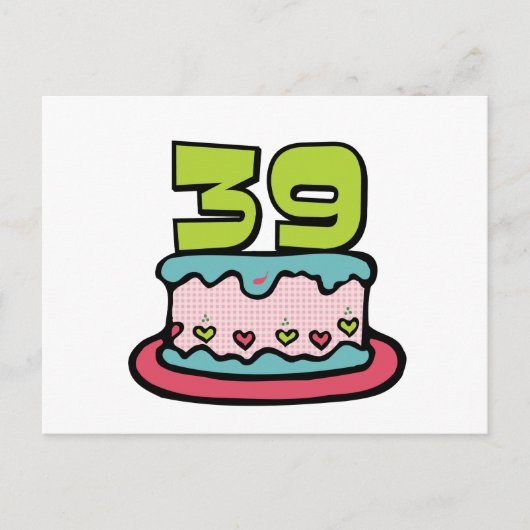 39 jaar oude vogelbeker briefkaart (Voorkant)