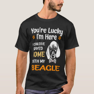 39 Je hebt geluk met mijn Beagle T-shirt
