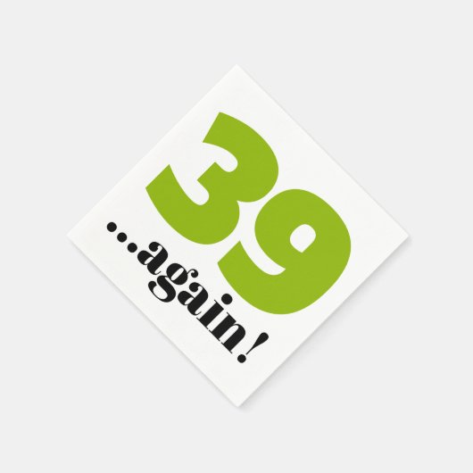 39 keer opnieuw de viering van de appelgroene verj servet (Hoek)