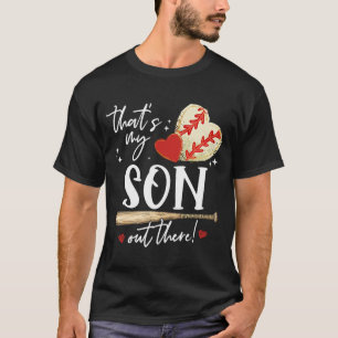 #39; s mijn zoon daar honkbal mama moeders d t-shirt