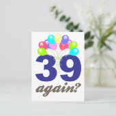 39 weer? Birthday Gifts / Souvenirs Briefkaart (Staand voorkant)