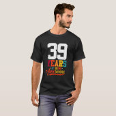 39 Years Of Being Awesome Gifts 39 Years Old 39th T-shirt (Voorkant volledig)