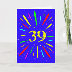 39e 'Birthday Explosion'-Kaart Kaart