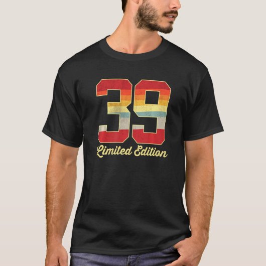 39e  geboortedag 1983 39 Oude Mannen T-shirt (Voorkant)