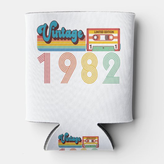 39e geboortedag Retro 1982 Cassettebandje Blikjeskoeler (Voorkant)