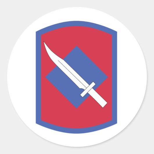 39e Infanteriebrigade-team Ronde Sticker (Voorkant)