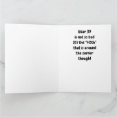 **39e TWEEDE DAG IS NIET ZO BAD** Kaart (Binnen)