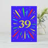 39e Uitnodiging op jaardag (Staand voorkant)