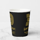 39e verjaardag: Art Deco Geïnspireerde look "39" e Papieren Bekers (Links)