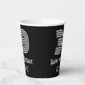 39e verjaardag — Art Deco Geïnspireerde look "39"  Papieren Bekers (Links)