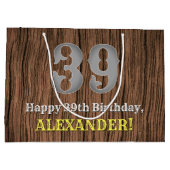 39e verjaardag: Country Western geïnspireerd uiter Groot Cadeauzakje (Achterkant)