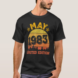 39e verjaardag Decoraties mei 1983 39 jaar oud T-shirt