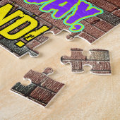 39e verjaardag ~ Fun, door Urban Graffiti geïnspir Legpuzzel (Zijkant)