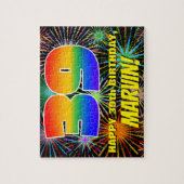 39e verjaardag: Fun, kleurrijk gevuurwerk Legpuzzel (Verticaal)