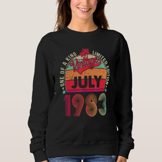  39e verjaardag Geweldige sinds juli 1983 Trui (Voorkant)