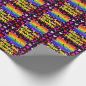 39e verjaardag: Heatpatroon liefhebbend, regenboog Cadeaupapier (Hoek)