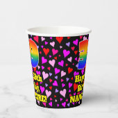 39e verjaardag: Het liefhebbende Kunstpatroon, Reg Papieren Bekers (Links)