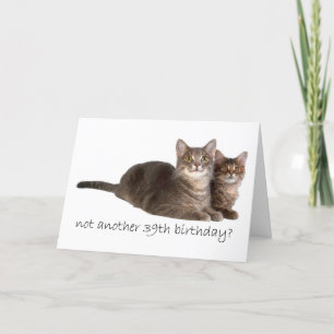 39e verjaardag kaart