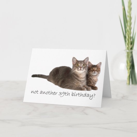 39e verjaardag kaart (Voorkant)