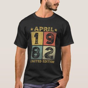 39e verjaardag Mannen april 1982 Vrouwen 39 T-shirt