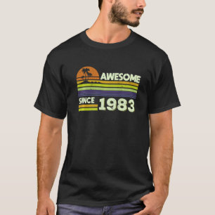 39e verjaardag Mannen Vrouwen Geweldige sinds 1983 T-shirt