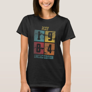 39e verjaardag meisje 39 jaar mei 1984 t-shirt