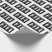 39e verjaardag Odometer Cadeaupapier (Hoek)