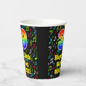 39e Verjaardag: Plezier Muzieknoten, Regenboog 39 Papieren Bekers (Links)