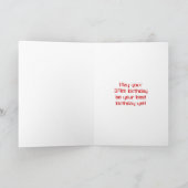 39e verjaardag: Rode digitale klok stijl "39" + na Kaart (Binnen)