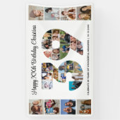39e verpartij Cijfer 39 fotocollage Spandoek (Verticaal)
