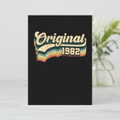 39th Birthday Gift Original Men Women Born In 1982 Kaart (Staand voorkant)