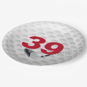 39th Birthday Golf Ball Design Paper Bord (Gekanteld)