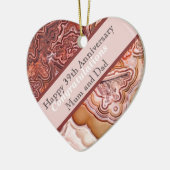 39th Wedding Jubileum Agate Ceramic Ornament (Links)