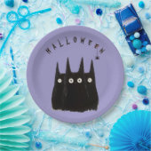 3 с ats and Halloween, personalized Papieren Bordje (Feest)