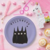 3 с ats and Halloween, personalized Papieren Bordje (Feest)